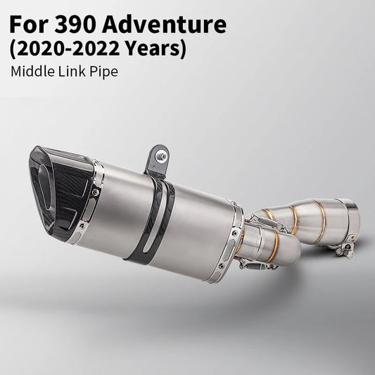 Para duke 125 250 390 aventura rc390 2020 - 2023 sistema de escape da motocicleta modificado silenciador moto 51mm