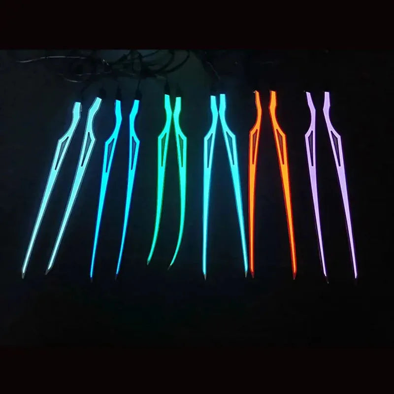 Motorcycle Helmet Luminous Sticker Cold Light Mod Kit Motor Helmet Led Light Flashing Riding Signal EL Strip Decor Accessories