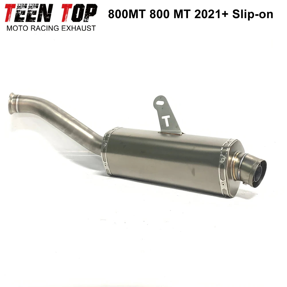 Escapamento Slip-on para Motocicleta CF MOTO 800MT 2021+ - Silenciador Conectável ao Coletor Original 800 MT