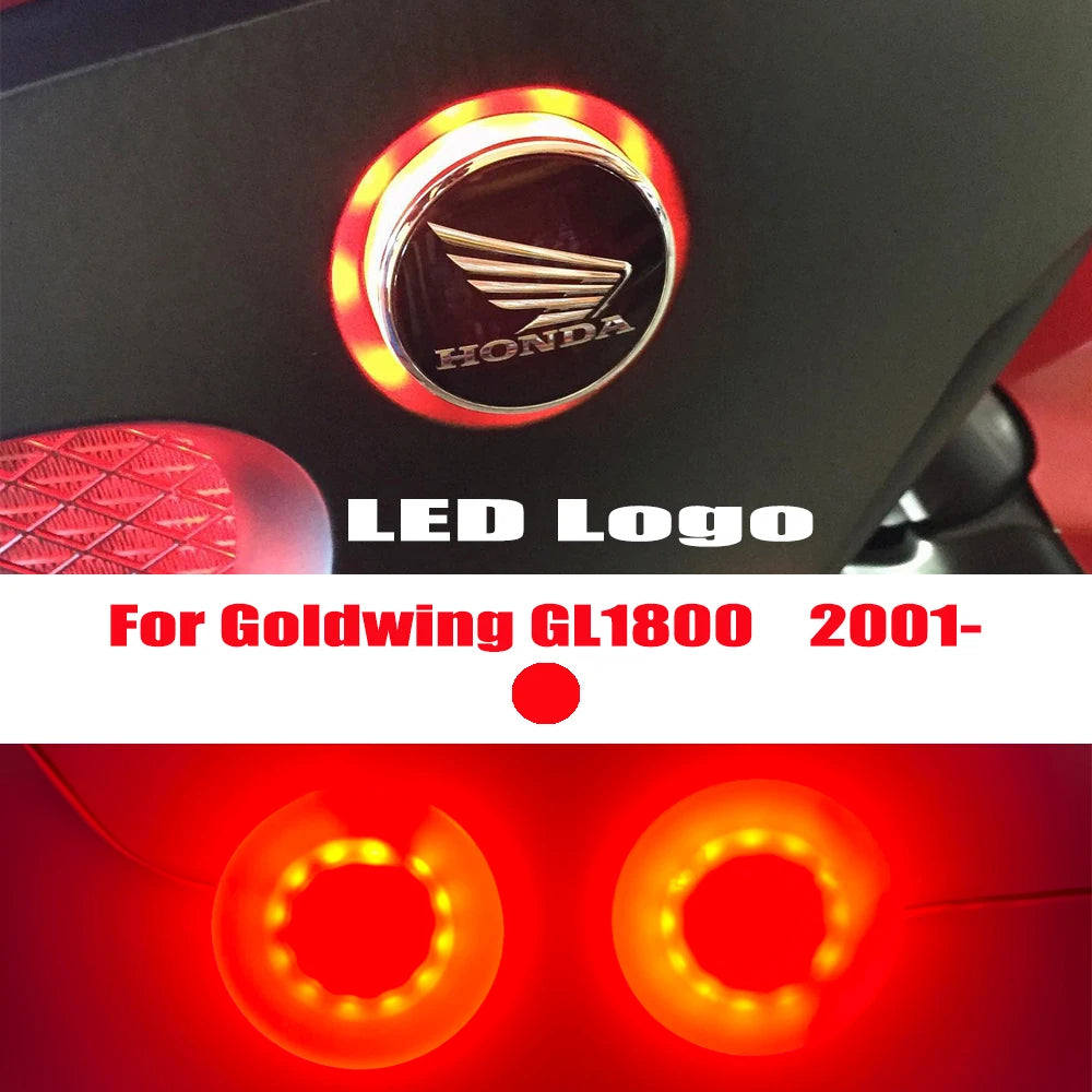 Goldwing 1800 goldwing1800 novos acessórios refletor dianteiro da motocicleta luzes led caixa lateral traseira refletor para honda gl1800 2018-