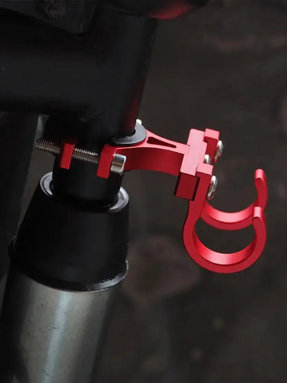 Ganchos para Patinetes Elétricos, Suporte Simples para Bicicletas, Gancho de Armazenamento para Tubos, Fivela de Fixação para E-bikes, Suporte Duplo Portátil de Metal para Capacete