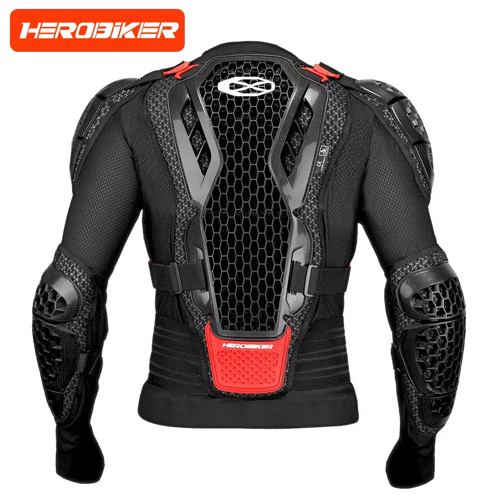 Nova jaqueta de armadura de motocross fora de estrada equipamento de proteção de motocicleta anti acidente peito volta estofamento calças jaqueta de moto ce certificado