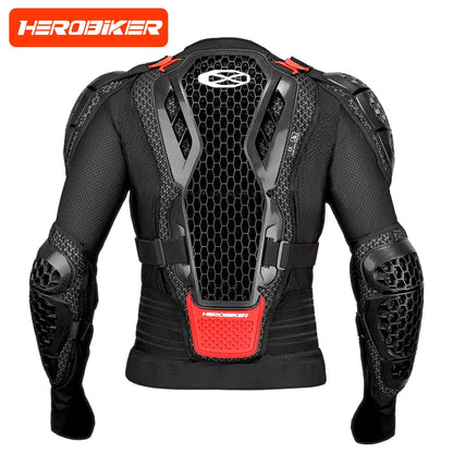 Nova jaqueta de armadura de motocross fora de estrada equipamento de proteção de motocicleta anti acidente peito volta estofamento calças jaqueta de moto ce certificado