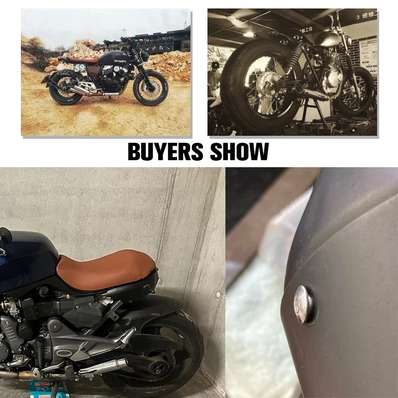 Silenciador de escapamento universal para motocicleta, retrô, vintage, clássico, galvanoplastia, escape moto para cg125 sr400 cb500 vt500 cm300 500 cafe