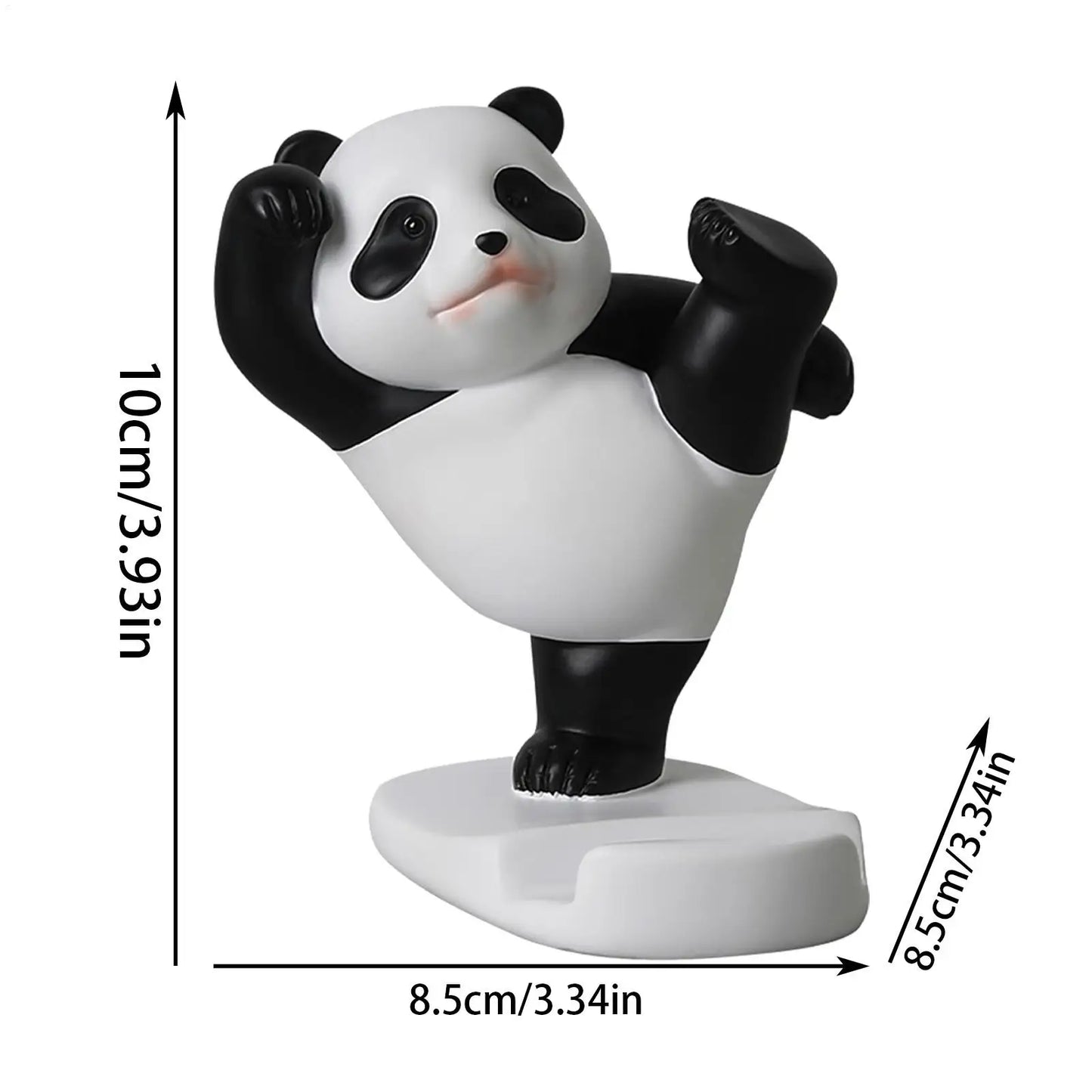 Suporte de Celular Universal Criativo em Forma de Panda para Decoração de Mesa de Escritório em Casa
