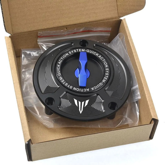 Tampa do tanque de combustível de abertura rápida sem chave em liga de alumínio para motocicletas, acessórios para MT-01 MT-03 MT07 MT-09 MT-10 MT-125 MT-15