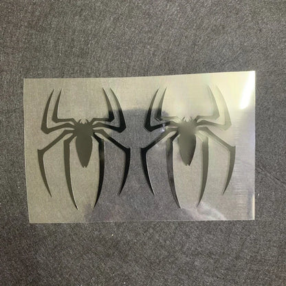 Adesivos decorativos para carro, 2 peças, adesivo de aranha, para-brisa traseiro, para-brisa dianteiro, criativo, à prova d'água, reflexivo
