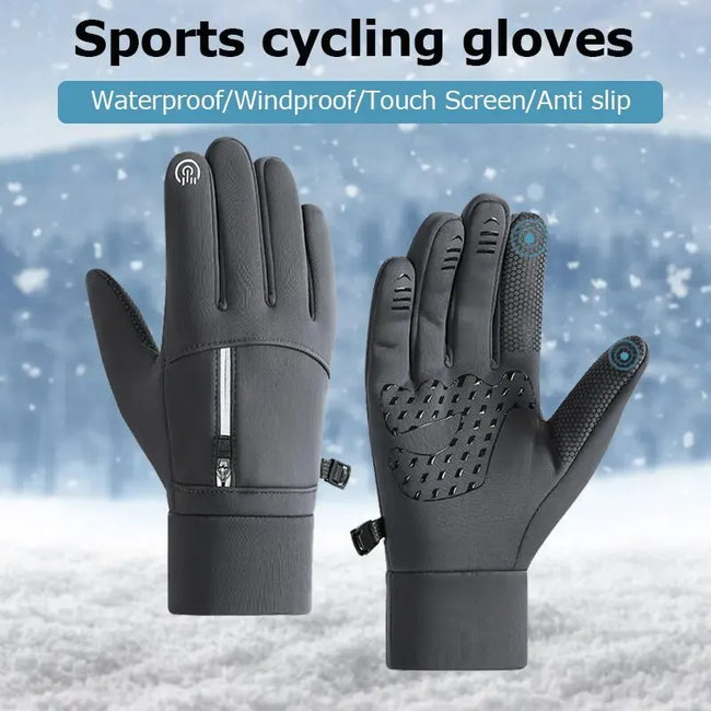 Luvas de inverno à prova dwaterproof água luva esportiva térmica para homens mulheres para correr ciclismo condução esqui caminhadas luva quente para trabalho