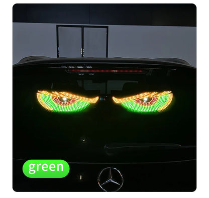 Luz LED RGB Olho do Diabo, 11 Modos, à Prova d'Água, Luz Traseira para Janela, Lâmpada Decorativa Universal para Veículos com Modos de Flash.