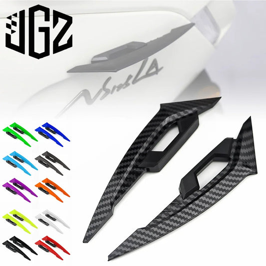 Spoiler lateral dianteiro para motocicleta, conjunto de asas aerodinâmicas para vespa yamaha, acessórios universais para moto