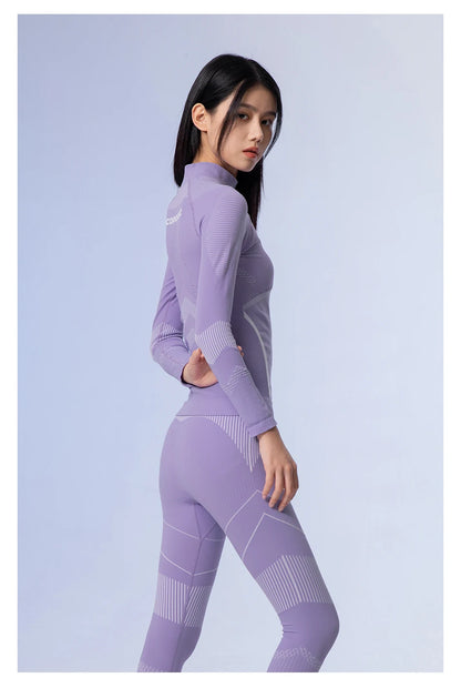 Copozz mulheres homens 3a antimicrobiano esqui roupa interior térmica fitness treino ginásio snowboard esporte pressão suporta quente longo johns