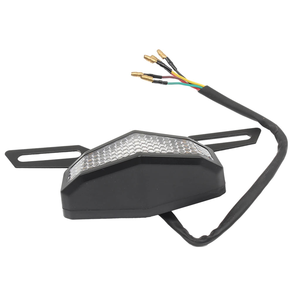 Luz traseira da motocicleta led universal luz de freio parar sinal volta piscando 12v para honda harley yamaha traseiro cafe racer motor bi
