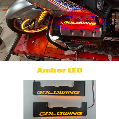 Goldwing 1800 goldwing1800 novos acessórios refletor dianteiro da motocicleta luzes led caixa lateral traseira refletor para honda gl1800 2018-