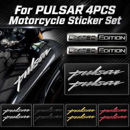 Para Bajaj Pulsar RS 200 NS200 N250 NS 125 150 160 180, Adesivos de Emblema 3D Macios, Adesivos para Motocicleta, Acessórios de Decalque de Logotipo para Carroceria de Moto