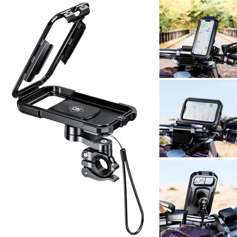Waterproof Phone Case para bicicleta e motocicleta, celular Mount Bag, moto, scooter, suporte do telefone, guidão, espelho retrovisor, 3 a 8"