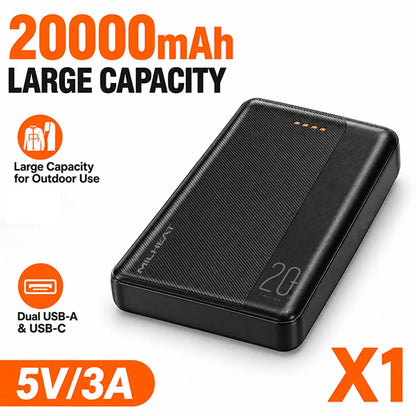 7.4v/3a/20000mah power bank carregador portátil powerbank bateria externa do telefone móvel carregamento rápido para colete aquecido jaqueta calças