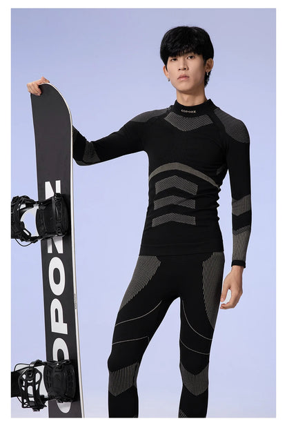 Copozz mulheres homens 3a antimicrobiano esqui roupa interior térmica fitness treino ginásio snowboard esporte pressão suporta quente longo johns