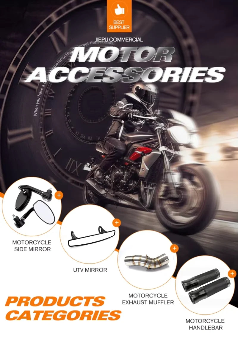 Espelhos Laterais Personalizados em Alumínio CNC para Kawasaki Z750 Ninja250 Honda R1 R6 FZ6 Acessórios para Motocicletas Suzuki Yamaha