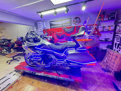 Goldwing 1800 goldwing1800 novos acessórios refletor dianteiro da motocicleta luzes led caixa lateral traseira refletor para honda gl1800 2018-