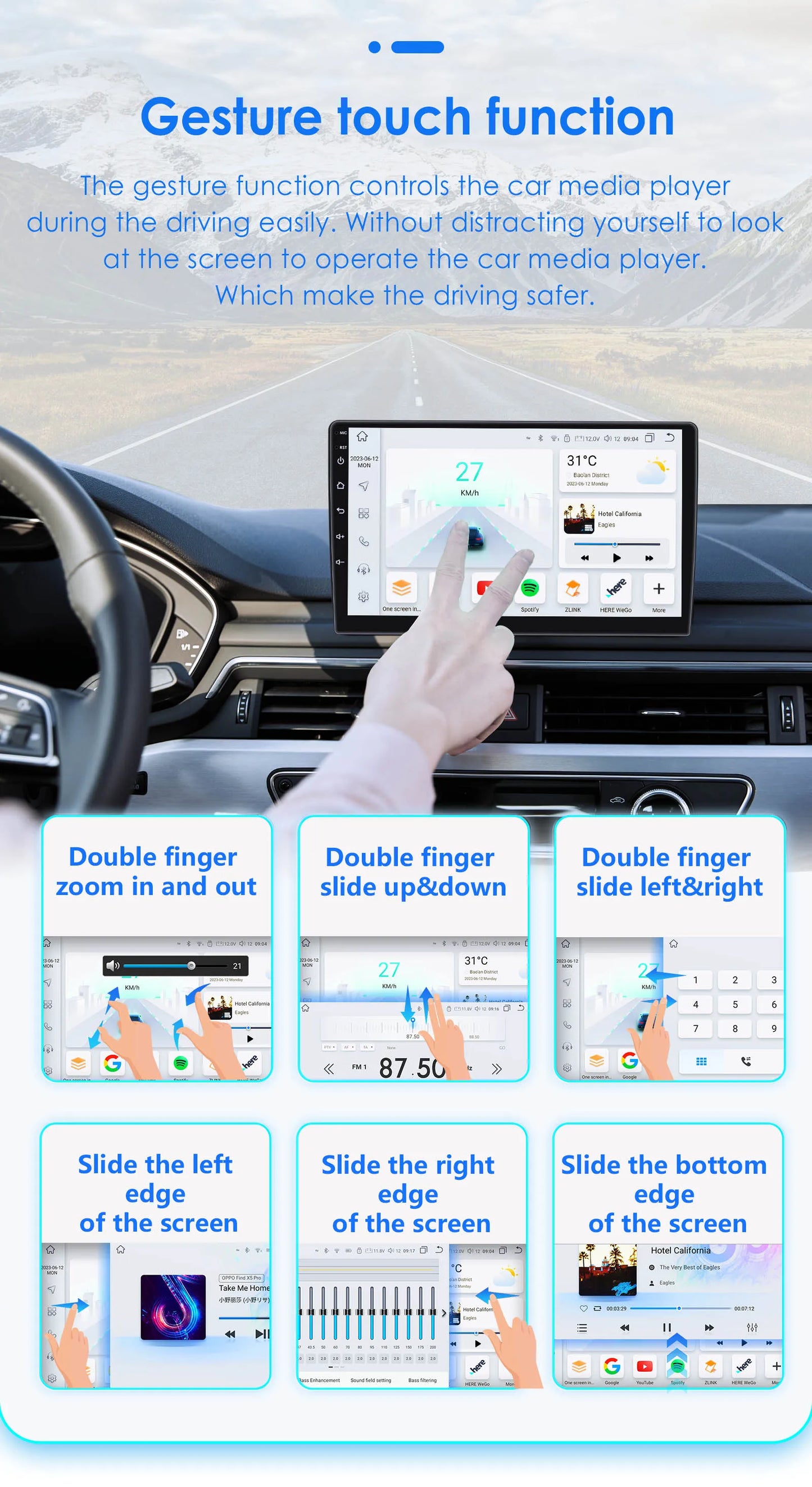 Hizpo Car Autoradio For Honda Civic Hatchback 2005 - 2011 Multimedia Player 2din Android Auto Carplay GPS Navigation 8+128G DSP