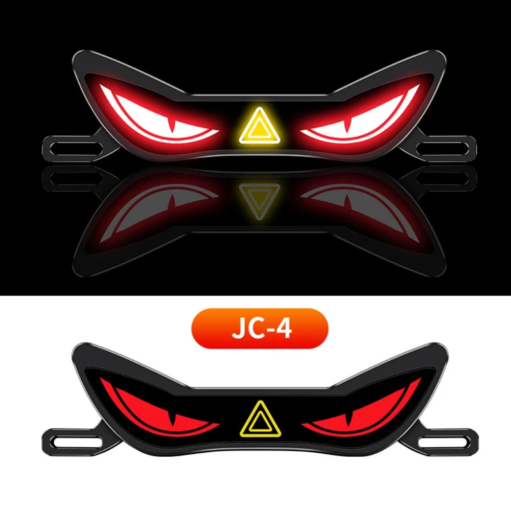 Luz LED Multifuncional à Prova d'Água, Luzes Coloridas, Decoração Modificada para Motocicletas, Luz Traseira Universal para Placa de Motocicleta