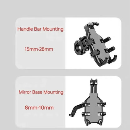 Vikefon universal novo atualizado oito garras suporte do telefone móvel para motocicleta scooter atv bicicleta e-bike suporte do telefone celular