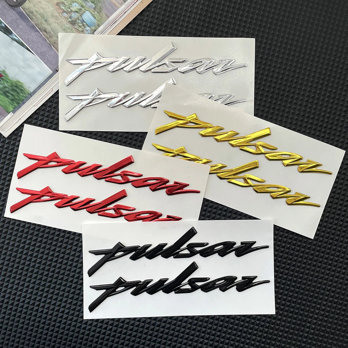 Para Bajaj Pulsar RS 200 NS200 N250 NS 125 150 160 180, Adesivos de Emblema 3D Macios, Adesivos para Motocicleta, Acessórios de Decalque de Logotipo para Carroceria de Moto