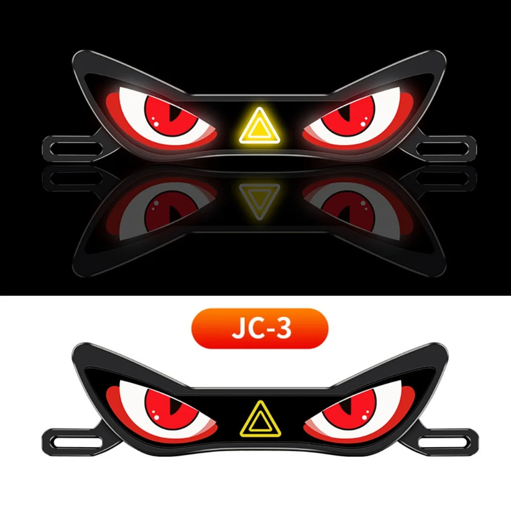 Luz LED Multifuncional à Prova d'Água, Luzes Coloridas, Decoração Modificada para Motocicletas, Luz Traseira Universal para Placa de Motocicleta