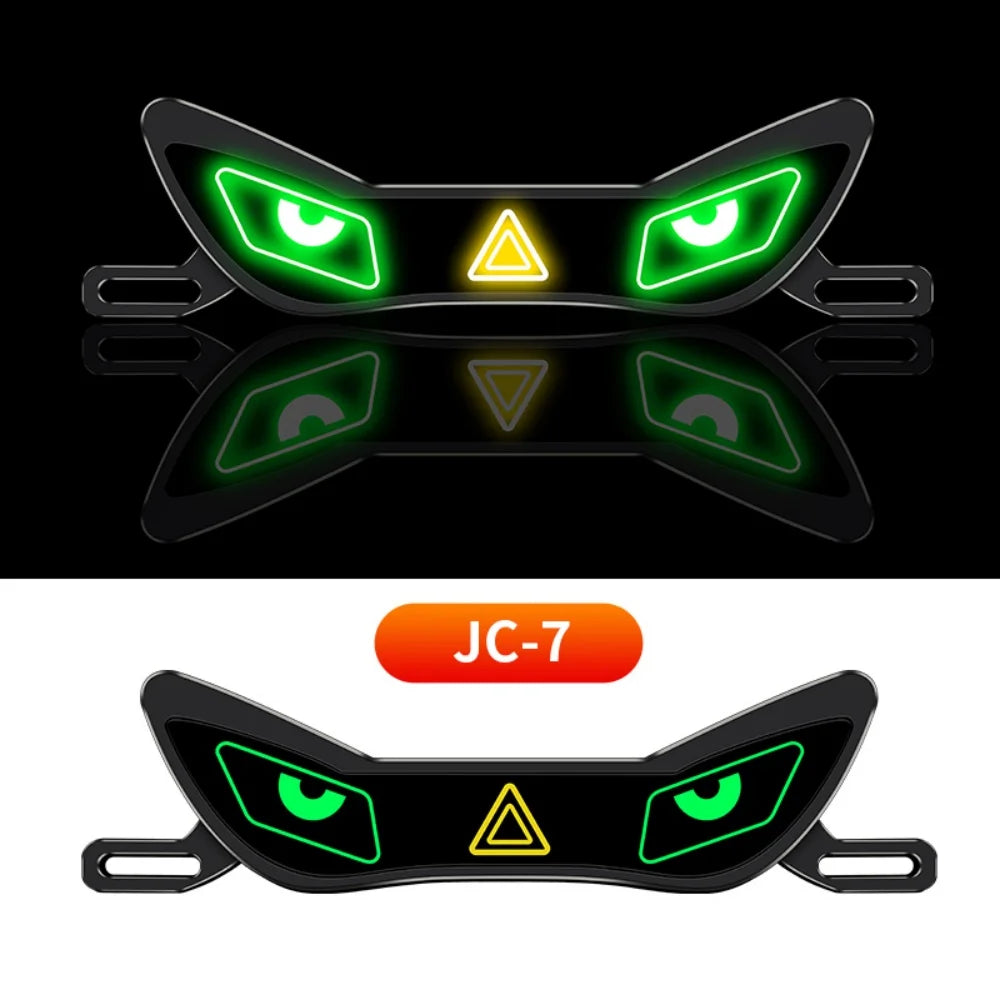 Luz LED Multifuncional à Prova d'Água, Luzes Coloridas, Decoração Modificada para Motocicletas, Luz Traseira Universal para Placa de Motocicleta
