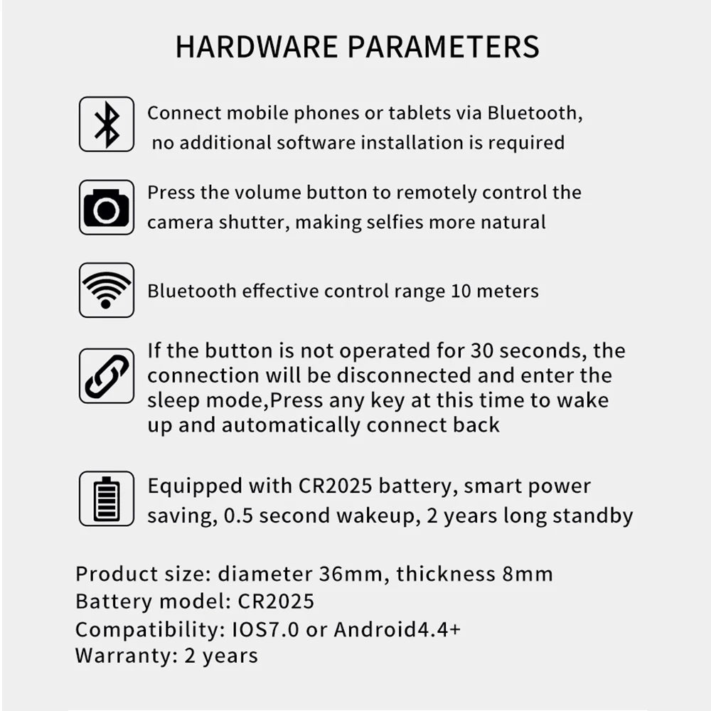 Wireless Media Bluetooth-compatible Button Remote Controller Car Motorcycle Steering Wheel MP3 Music Play For IOS Android Tablet