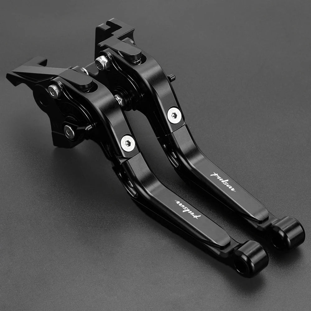 Alavanca de freio de embreagem dobrável ajustável para motocicleta, Grips do guidão termina, Bajaj Pulsar 200 NS, 200 RS, 200 A, 2021 2022 2023 2024