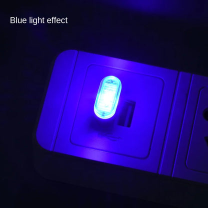 Usb carro mini led atmosfera luzes interior do carro lâmpada decorativa de néon iluminação emergência universal pc portátil plug and play