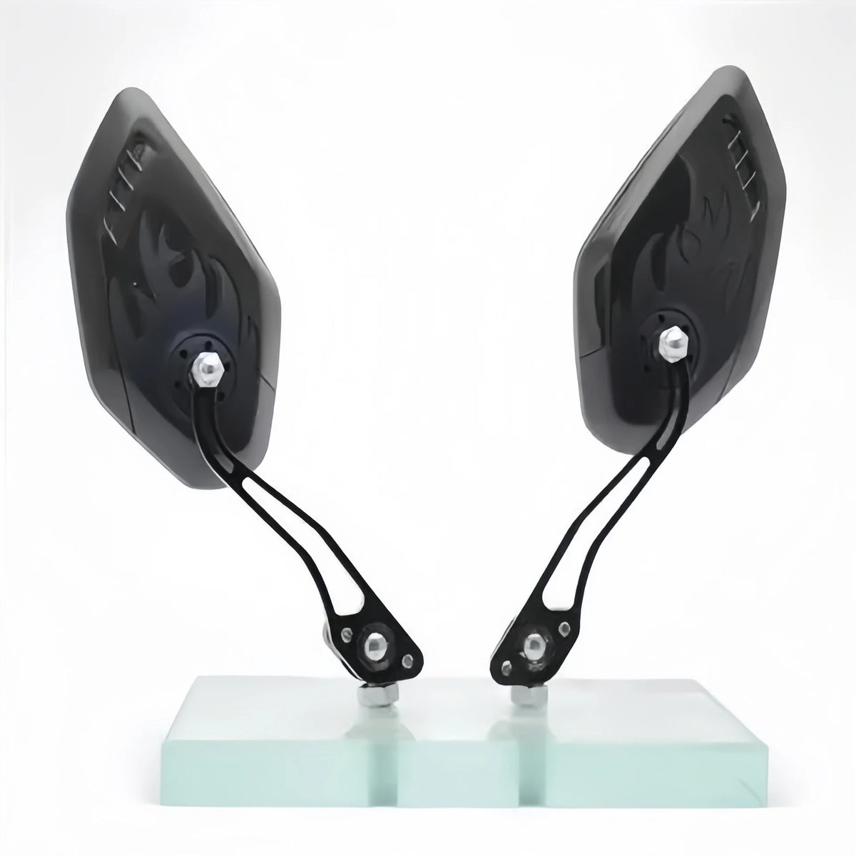 2 Peças de Espelhos Retrovisores Universais para Motocicletas 8mm 10mm para Honda, Suzuki, Yamaha, Acessórios de Modificação para Veículos Elétricos e Scooters