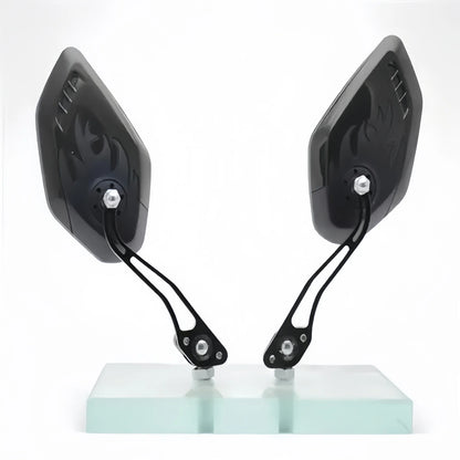 2 Peças de Espelhos Retrovisores Universais para Motocicletas 8mm 10mm para Honda, Suzuki, Yamaha, Acessórios de Modificação para Veículos Elétricos e Scooters