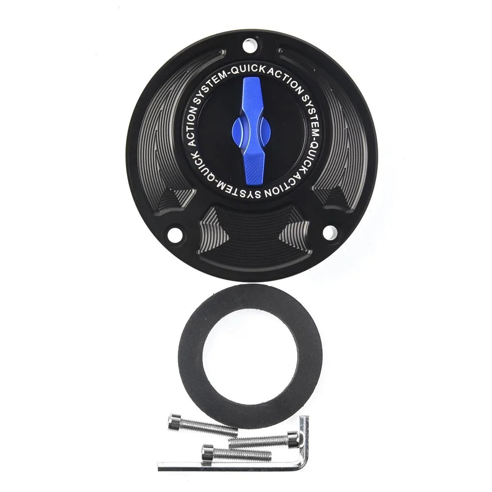 Tampa do tanque de combustível de abertura rápida sem chave em liga de alumínio para motocicletas, acessórios para MT-01 MT-03 MT07 MT-09 MT-10 MT-125 MT-15