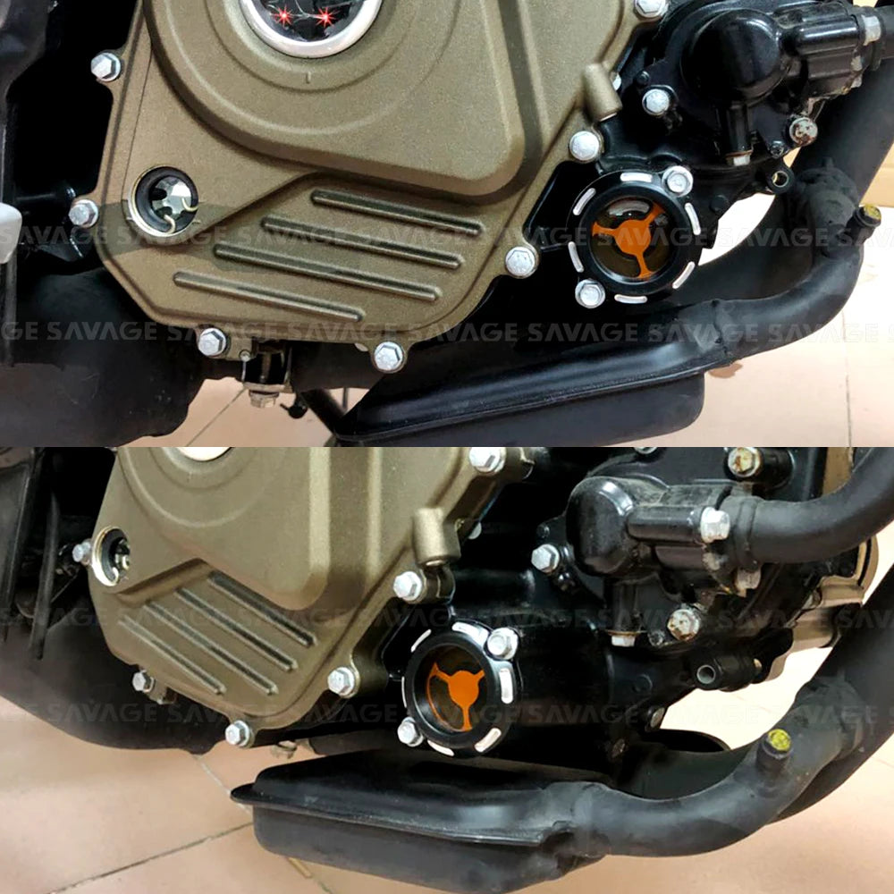 Tampa do filtro de óleo do motor para bajaj pulsar 200ns 200rs 200as 2012-2020 dominar 400 200 ns rs como acessórios da motocicleta tampa clara