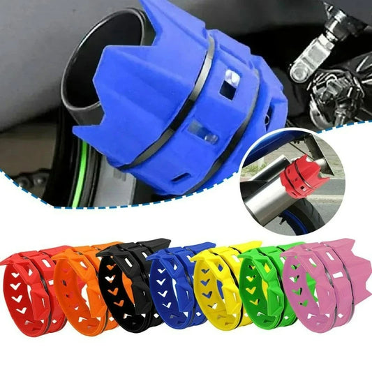 Protetor de Escape para Motocicleta Off-Road: Protetor Térmico e Antichoque, Borracha de Proteção para Escape, Multicolorido, Antiescaldante