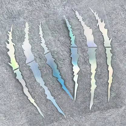 Monster garra zero adesivos de motocicleta para farol carenagem tanque combustível à prova dwaterproof água moto capacete scooter decalques vinil universal