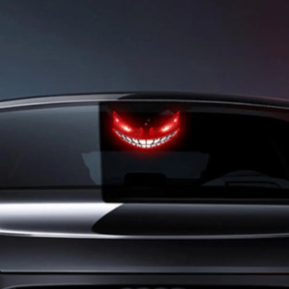 Luz de Advertência LED para Carro, Luz Solar de Olho de Demônio, Luz de Advertência Dinâmica com Efeito de Flash, Luzes de Sinalização de Segurança Universal para Veículos