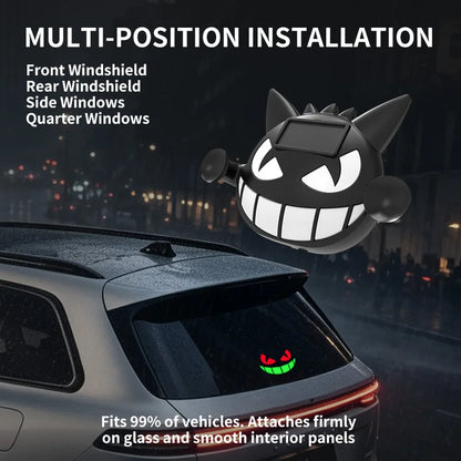 Luz de Atmosfera para Carro com Carregamento Sem Fio, Decoração para Interior de Carro, Luz Solar para Janela Traseira em Forma de Triângulo