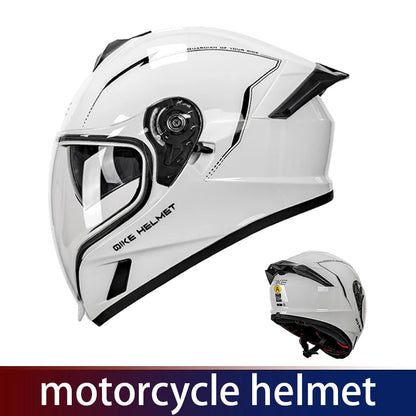 Capacete para Motocicleta, Capacete Aberto, com Viseira Dupla para Homens e Mulheres, Capacete de Inverno para Todas as Condições Climáticas, Certificação 3C e DOT
