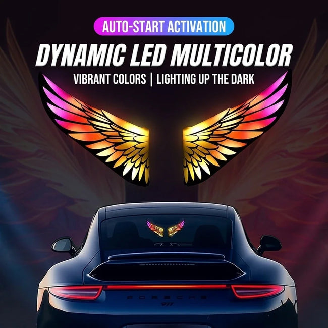 Luz de Advertência Estroboscópica Ambiente Colorida LED Solar para Carro, Carregamento Duplo Tipo-C, Sensor Duplo, Múltiplos Modos, Lâmpada Decorativa Universal para Interior de Carro