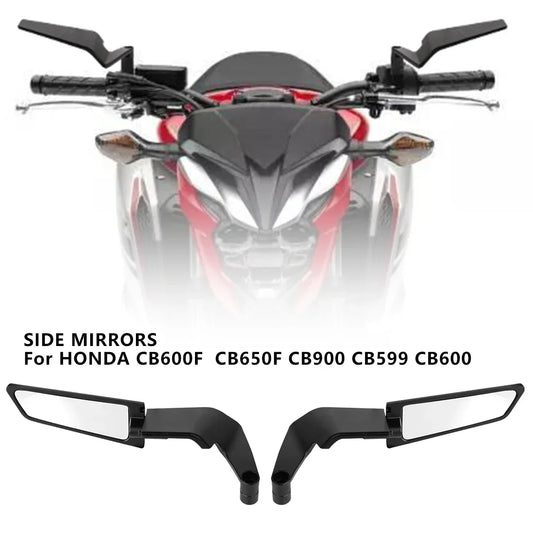 Espelho retrovisor universal para motocicleta, para honda cb650f cb650r cb750 cb1000r cb1100 cb1300 cb150r