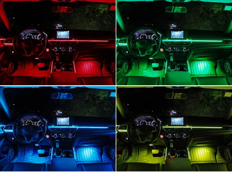 18 in 1 Symphony RGB Atmosphere Light Parts 20CM 35CM 75CM 110CM Light Strip Speaker Foot Lamp storage Light Main Sub Controller