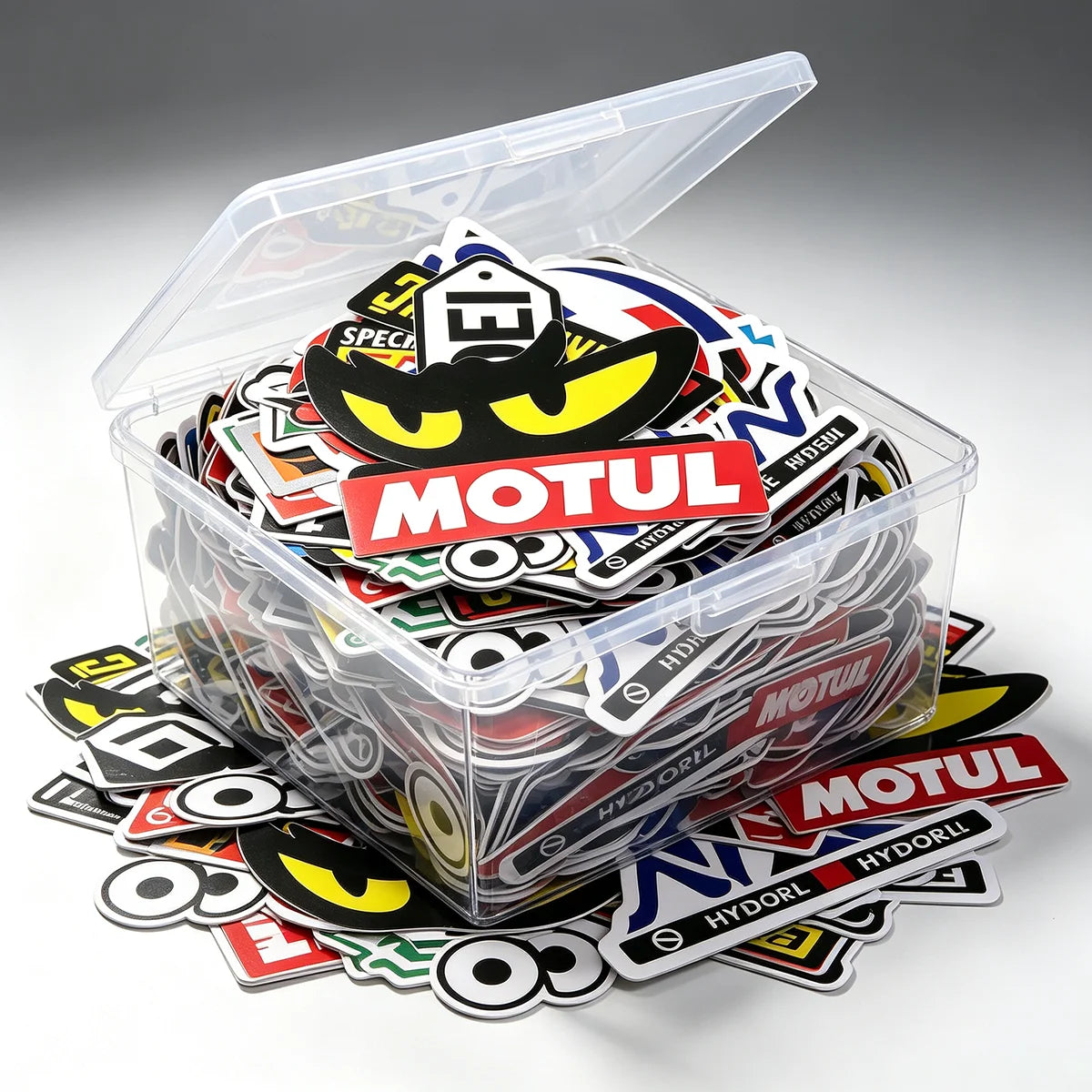 Adesivos para Motocicleta em Promoção: Conjunto de Decalques para Capacete, Tanque e Logos de Patrocinadores de Corridas para Yamaha, Suzuki, Kawasaki, Honda, Harley Davidson, Ktm