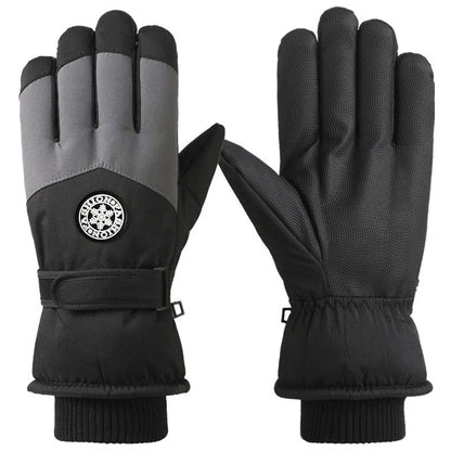 Inverno unisex snowboard luvas de esqui couro do plutônio antiderrapante tela sensível ao toque à prova dwaterproof água da motocicleta ciclismo velo quente luvas de neve feminino