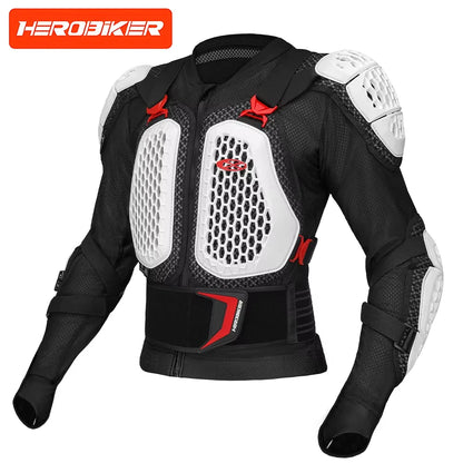Nova jaqueta de armadura de motocross fora de estrada equipamento de proteção de motocicleta anti acidente peito volta estofamento calças jaqueta de moto ce certificado