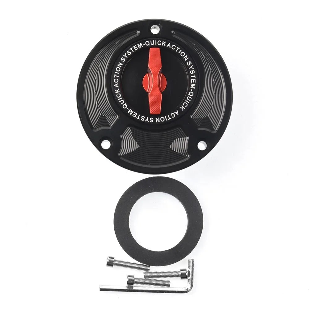 Tampa do tanque de combustível de abertura rápida sem chave em liga de alumínio para motocicletas, acessórios para MT-01 MT-03 MT07 MT-09 MT-10 MT-125 MT-15