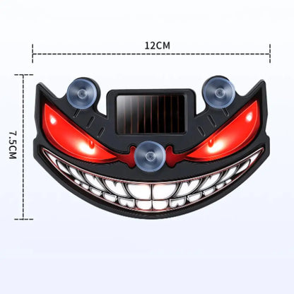 Luz de Advertência LED para Carro, Luz Solar de Olho de Demônio, Luz de Advertência Dinâmica com Efeito de Flash, Luzes de Sinalização de Segurança Universal para Veículos
