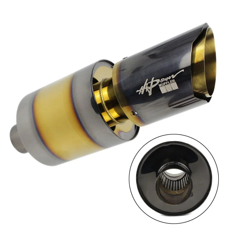 Ponta de escape de aço inoxidável silenciador universal tubo de escape jdm escape de alta qualidade